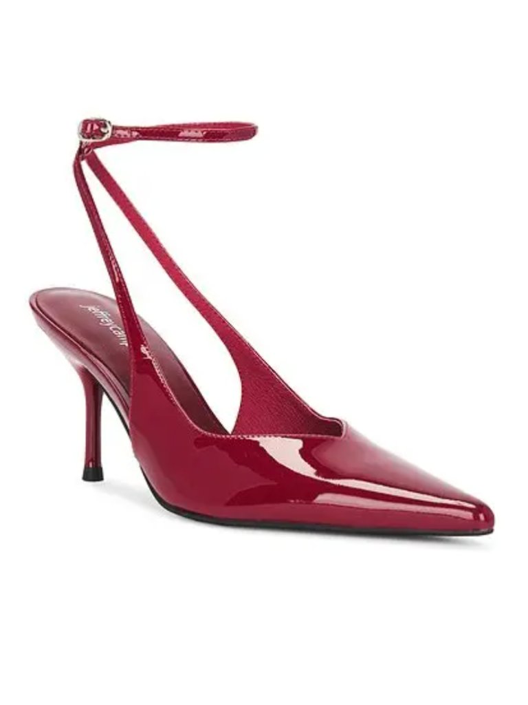 Jeffrey Campbell Executive Ankle Strap Pointed Toe Slingback Pump